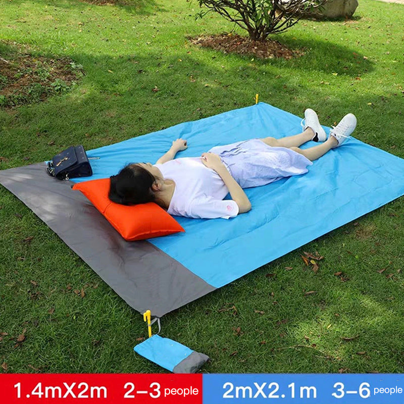 Summer Portable Waterproof Picnic Mat Beach Mat Pocket Blanket