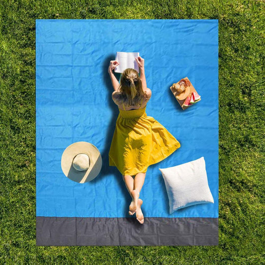 Summer Portable Waterproof Picnic Mat Beach Mat Pocket Blanket